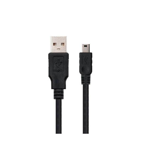 CABLE USB(A) 2.0 A MINI USB 5 PIN NANOCABLE 1M NEGRO