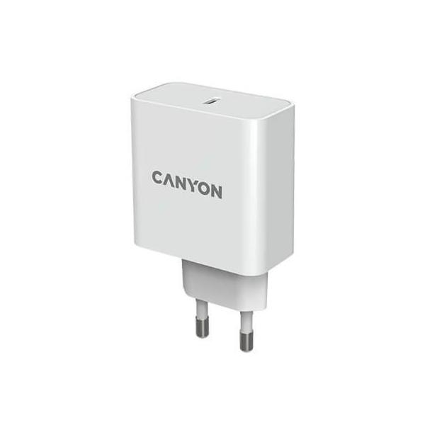 CARGADOR USB-C CANYON H-65 WHITE