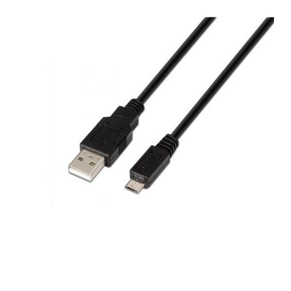 CABLE USB(A) 2.0 A MICRO USB(B) 2.0 AISENS 3M NEGRO