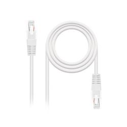 CABLE RED UTP CAT6 RJ45 NANOCABLE 0.5M BLANCO