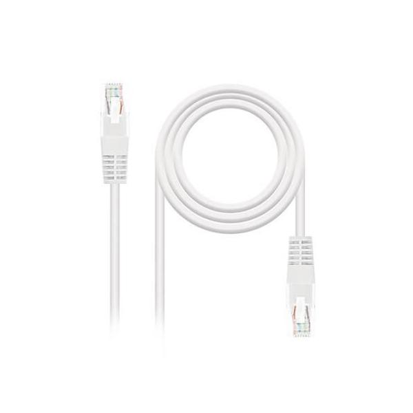 CABLE RED UTP CAT6 RJ45 NANOCABLE 0.5M BLANCO