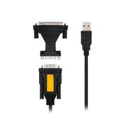 CABLE USB(A) 2.0 A RS232(DB9) NANOCABLE 1.8M NEGRO