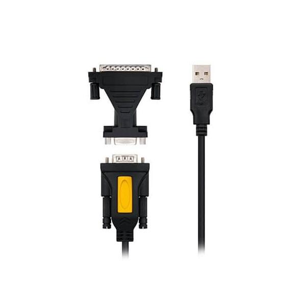 CABLE USB(A) 2.0 A RS232(DB9) NANOCABLE 1.8M NEGRO