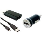 CHARGER 3 IN 1 MICRO USB HOME AND CAR