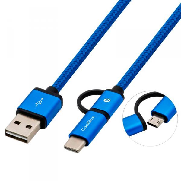 CABLE USB A MICRO USB Y TIPO C 