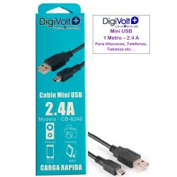 CABLE USB MINI 1 metro DIGIVOLT