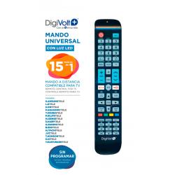 MANDO TV UNIVERSAL 15 EN 1 CON LED