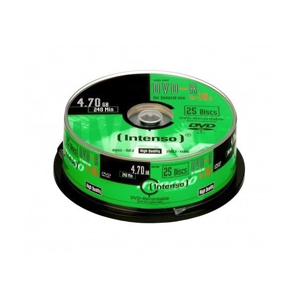 DVD-R 4,7GB 16X TARRINA DE 25 INTENSO