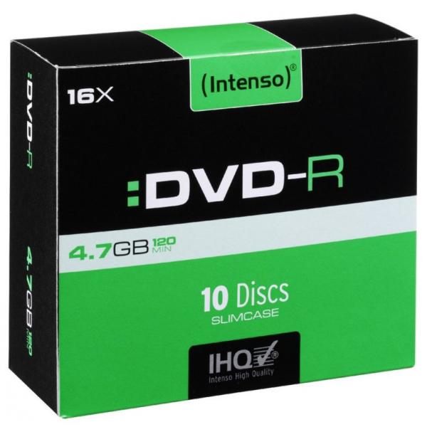DVD-R 4,7GB 16X SLIM BOX 10 INTENSO
