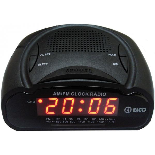 BLACK ALARM CLOCK RADIO PD115
