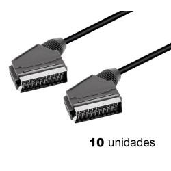 10 UDS CABLE EUROCONECTOR 21 PIN M-M