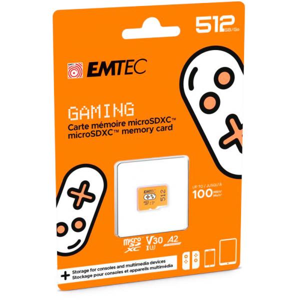 MICRO SD CARD 512GB A1 GAMING ORANGE