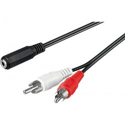 CABLE 2 RCA A JACK HEMBRA 3,5mm  