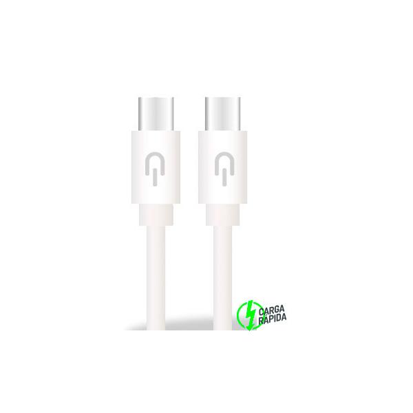 CABLE USB CA USB C WHITE DATA AND CHARGING PLUGYU