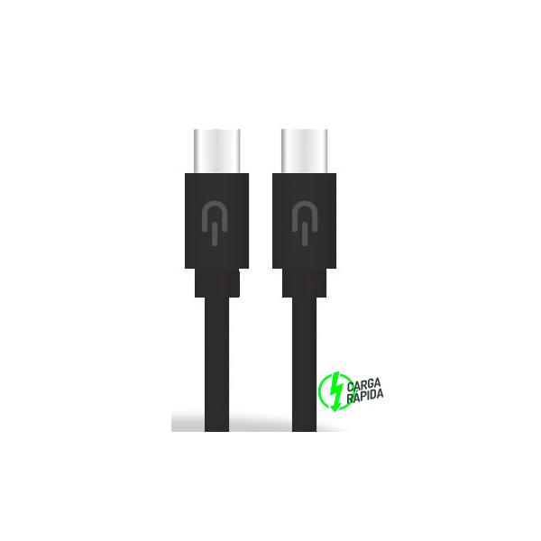CABLE USB CA USB C BLACK DATA AND CHARGING PLUGYU