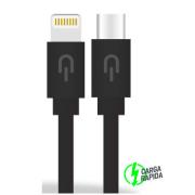 CABLE LIGHTINING USB C BLACK DATA AND CHARGE PLUGYU