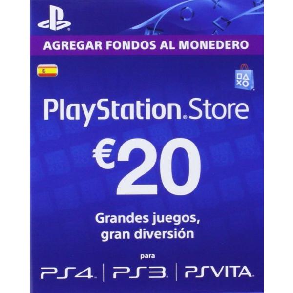 PS4 TARJETA DE 20  PS4/ PS3 / PSVITA