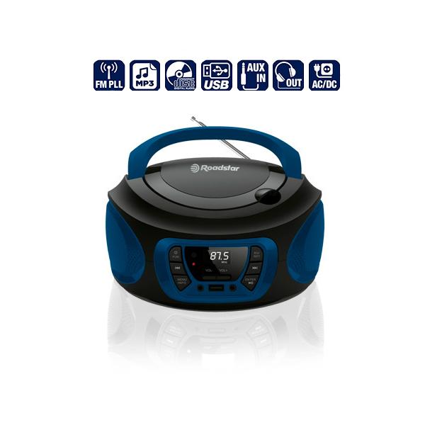 RADIO CD MP3 USB AZUL ROADSTAR