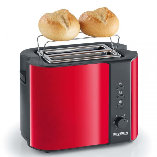 RED 2 SLOT TOASTER 800 W. SEVERIN