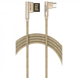 CABLE DATOS CARGA MICRO USB-USB MARRON