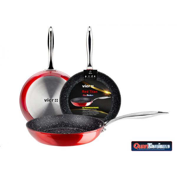 RED FORGED ALUM FRYING PAN VIER