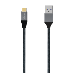 CABLE AISENS USB 3.1 GEN2 ALUMINIO 10GBPS 3A TIPO USB-C M-A M GRIS 0.5M