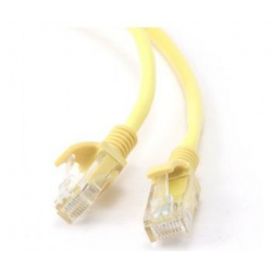 Cable CAT5E UTP moldeado 0,25m Amarillo