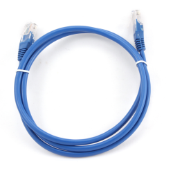 Cable CAT5E UTP moldeado 1m Azul