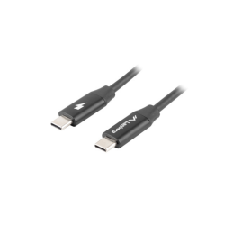 CABLE LANBERG USB C MACHO/MACHO 0.5M QUICK CHARGE NEGRO