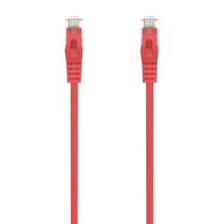 CABLE RED AISENS LATIGUILLO RJ45 LSZH CAT.6A UTP AWG24 0.5M ROJO